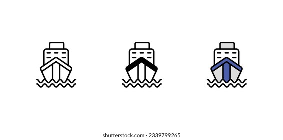 Diseño de icono de envío con ilustración de fondo blanco