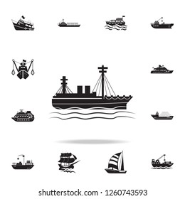 ship icon. Detailed set of ship icons. Premium graphic design. One of the collection icons for websites, web design, mobile app