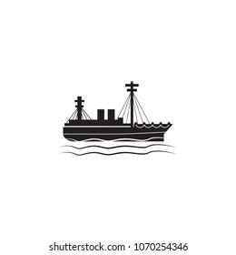 ship icon. Element of ship illustration. Premium quality graphic design icon. Signs and symbols collection icon for websites, web design, mobile app on white background