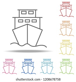 Ship icon. Elements of Global Logistics in multi color style icons. Simple icon for websites, web design, mobile app, info graphics