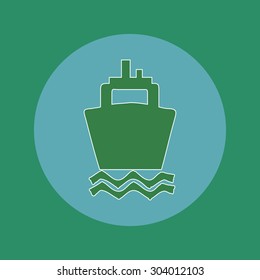 Ship icon, eps 10