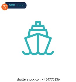 Ship icon Flat.