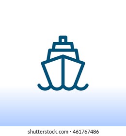 Ship icon Flat.