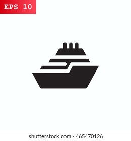 Ship icon Flat .