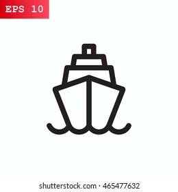 Ship icon Flat.