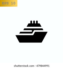 Ship icon Flat .