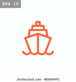 Ship icon Flat.