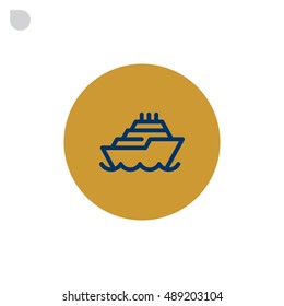 Ship icon Flat.