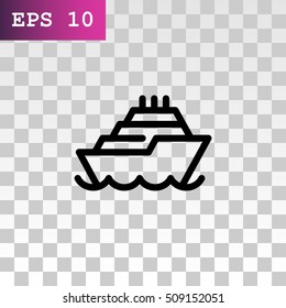 Ship icon Flat.