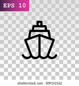 Ship icon Flat.