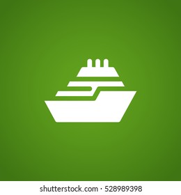 Ship icon Flat .