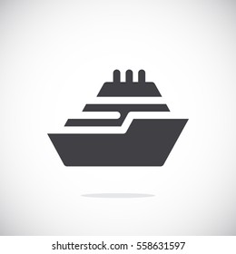 Ship icon Flat .