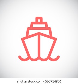 Ship icon Flat.