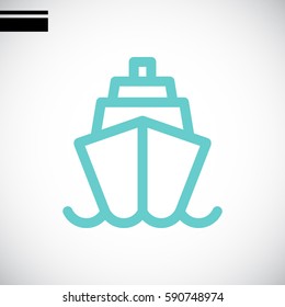 Ship icon Flat.
