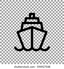 Ship icon Flat.