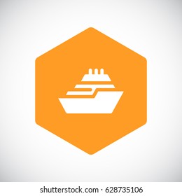 Ship icon Flat .