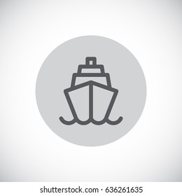 Ship icon Flat.