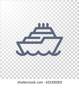 Ship icon Flat.