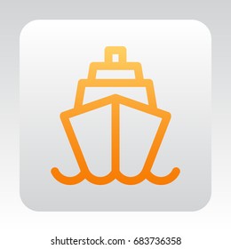 Ship icon Flat.