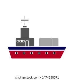 ship icon. flat illustration of ship vector icon. ship sign symbol