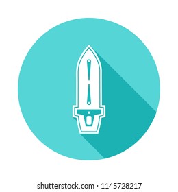 ship icon in Flat long shadow. One of Ships collection icon can be used for UI/UX