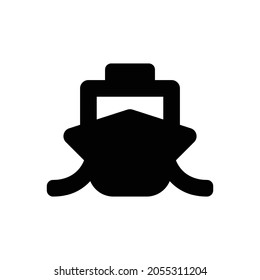 ship Icon. Flat style design isolated on white background. Vector illustration