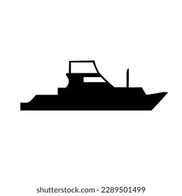 Ship icon flat vector illustration symbol