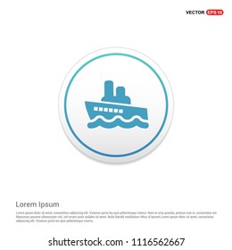 Ship icon Hexa White Background icon template - vector icon