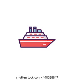 Ship Icon Illustration