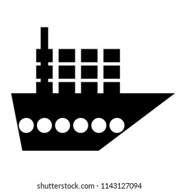 ship icon illustration isolated vector sign
