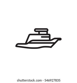 ship icon illustration isolated vector sign symbol