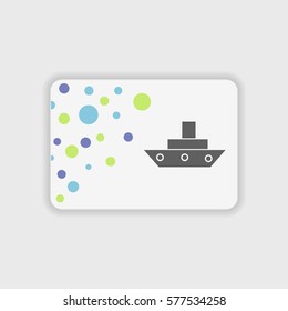 Ship  icon illustration isolated vector sign symbol