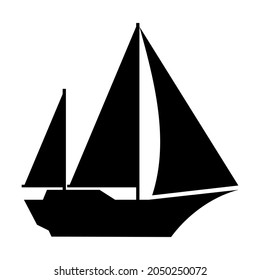 Color del vector de ilustración de icono de envío negro. Color editable. Silueta negra. Adecuado para logotipos, iconos, etc