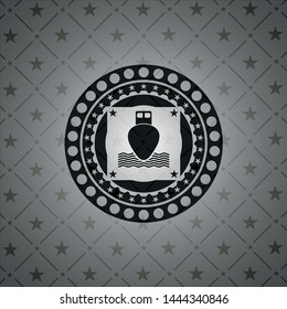 ship icon inside black emblem