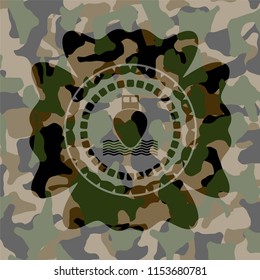 ship icon inside camouflage texture