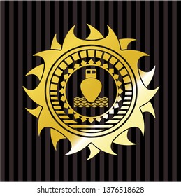 ship icon inside shiny badge