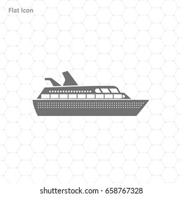 Ship icon isolated on background