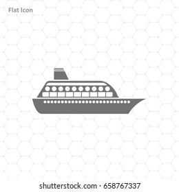 Ship icon isolated on background