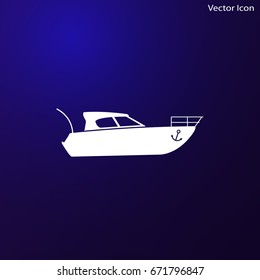 Ship icon isolated on background