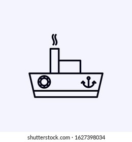 Ship icon isolated on white background
