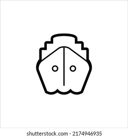 Ship icon isolated on white background