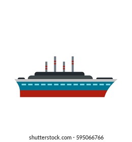 Ship icon isolated on white background vector illustration