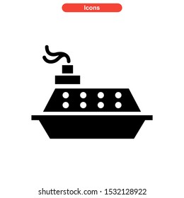 ship icon isolated sign symbol vector illustration - high quality black style vector icons
