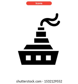ship icon isolated sign symbol vector illustration - high quality black style vector icons
