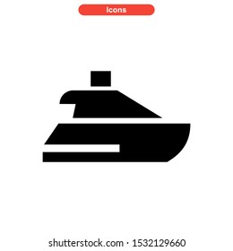 ship icon isolated sign symbol vector illustration - high quality black style vector icons
