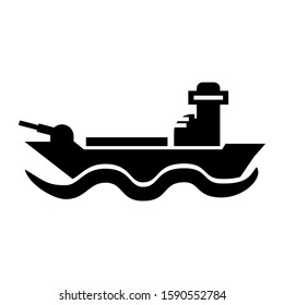 ship icon isolated sign symbol vector illustration - high quality black style vector icons
