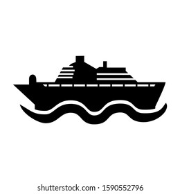 ship icon isolated sign symbol vector illustration - high quality black style vector icons
