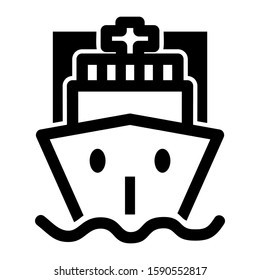 ship icon isolated sign symbol vector illustration - high quality black style vector icons
