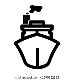 ship icon isolated sign symbol vector illustration - high quality black style vector icons
