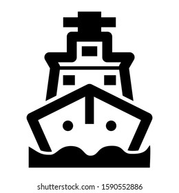 ship icon isolated sign symbol vector illustration - high quality black style vector icons
